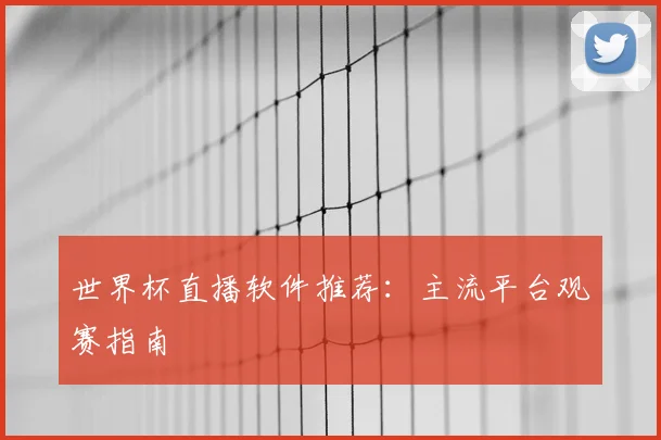 世界杯直播软件推荐：主流平台观赛指南